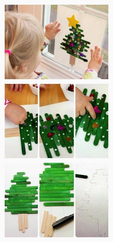 Kids Popsicle Tree Craft Kids Popsicle Tree Craft