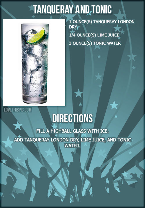 Tanqueray And Tonic Tanqueray And Tonic