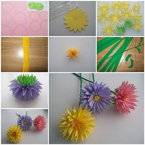 DIY Paper Asters