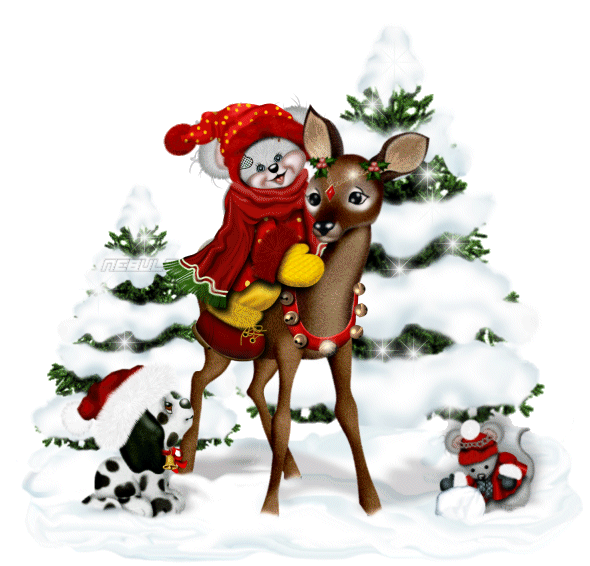 Animated Christmas Creddy Bear