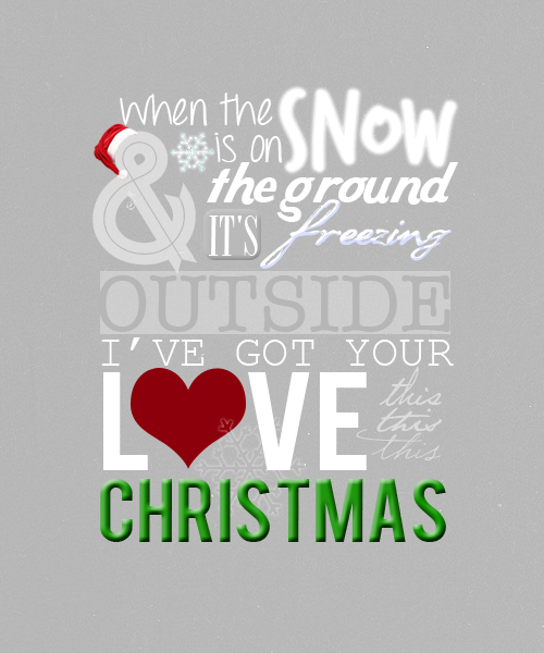 When the snow is on the ground....