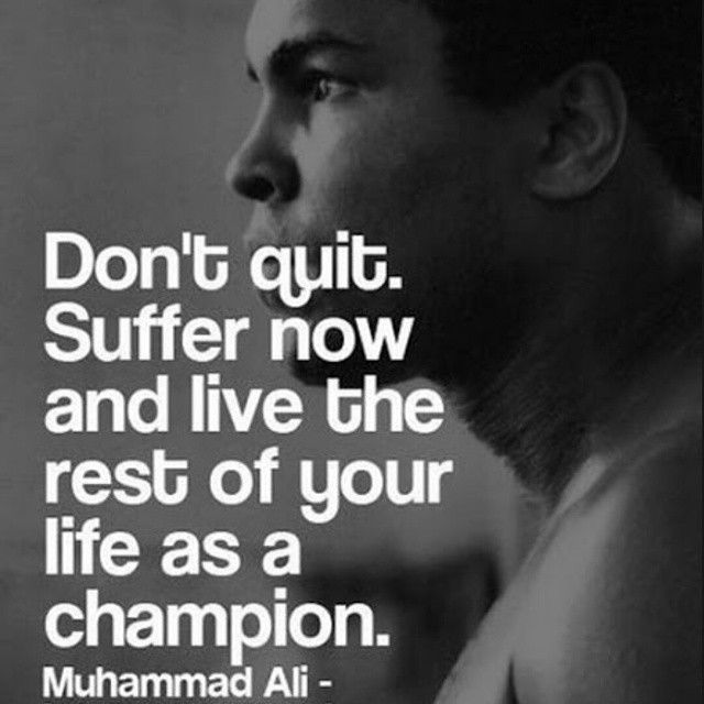 Live as a champion