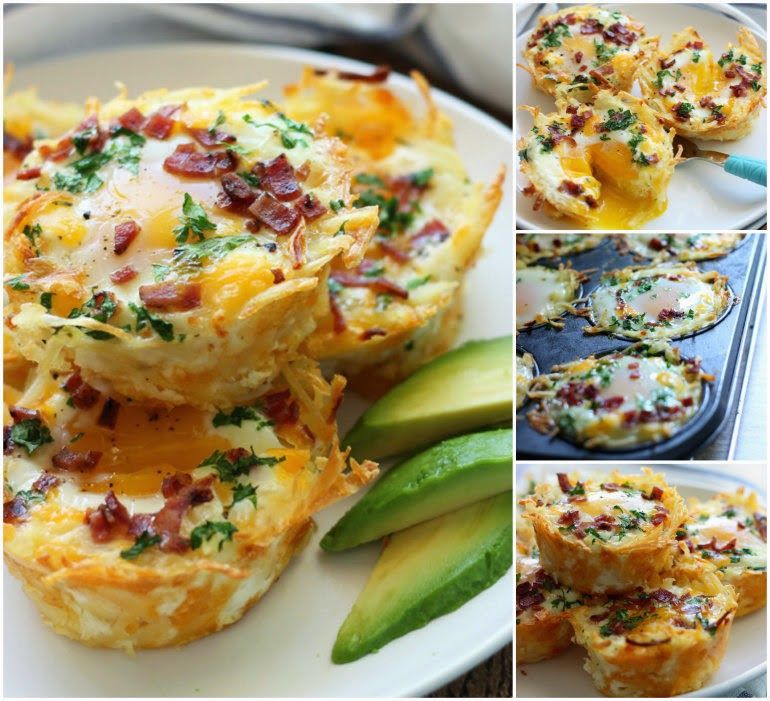 How to make hash brown eggs with avocado