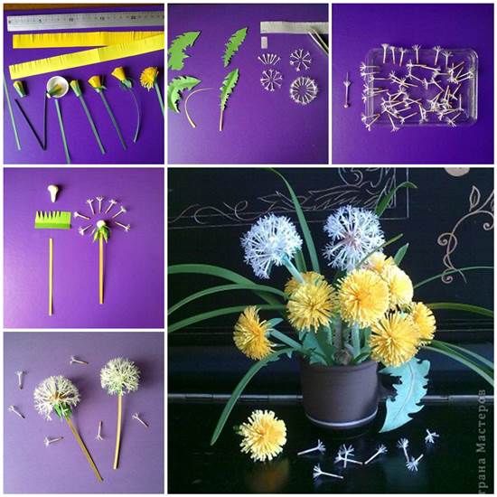 DIY Paper Dandelions