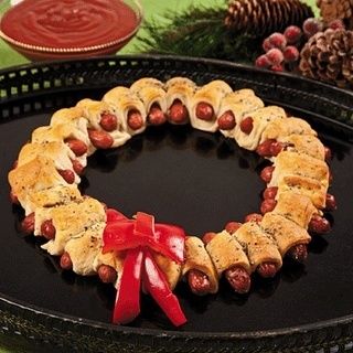 Pigs in a Blanket Christmas Wreath Pigs in a Blanket Christmas Wreath
