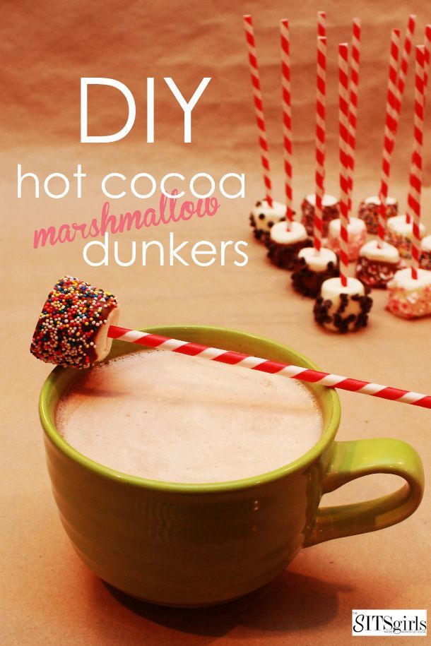 DIY Hot Cocoa Marshmallow Dunkers
