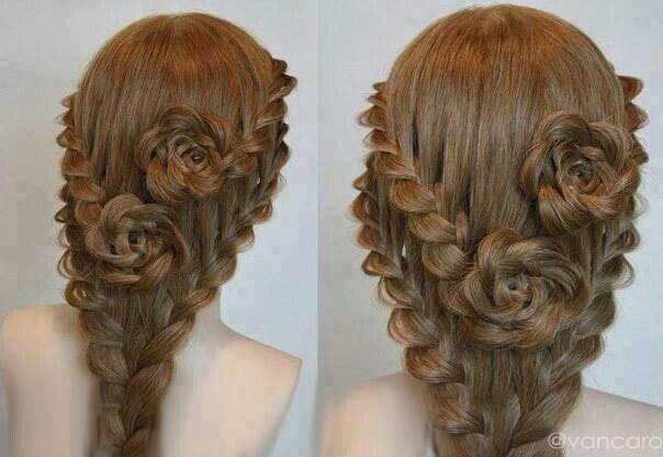 Soft Updo that Shows Length of Our Hair