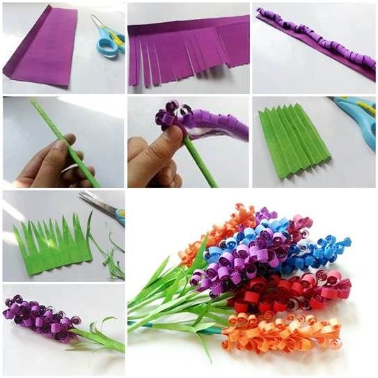 How to make curly paper flowers