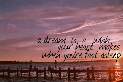 A dream is a wish