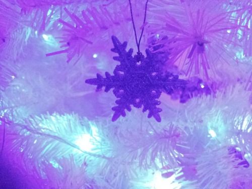 Purple snowflakes Purple snowflakes