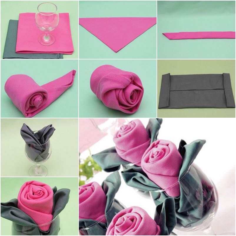Creating a rosette napkin fold Creating a rosette napkin fold