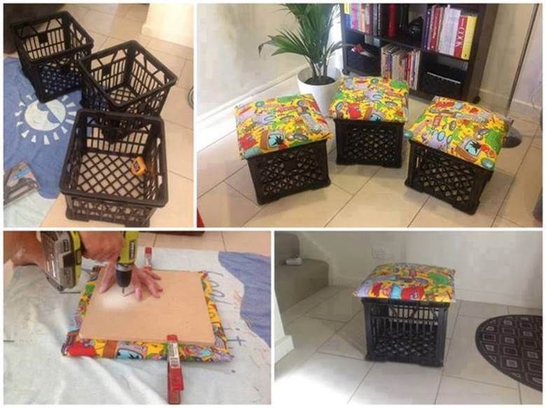 Storage ottoman DIY