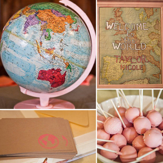 Worldy baby shower theme