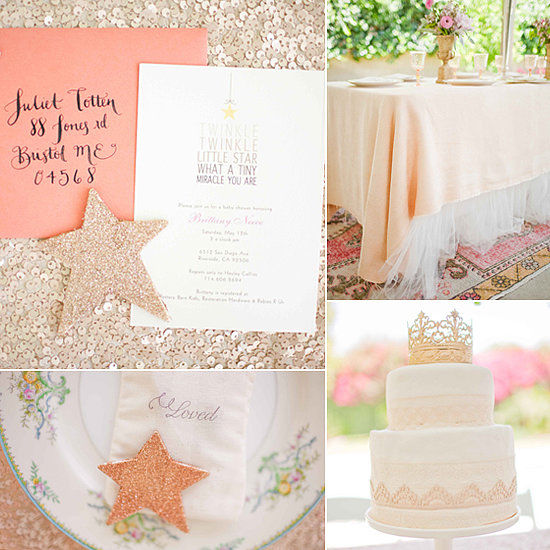 Sparkly glamour baby shower