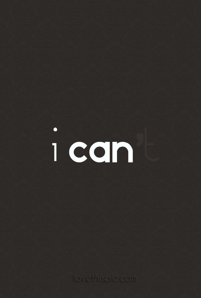 I can 