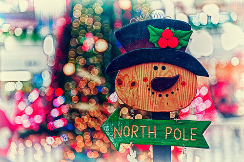 North Pole Arrow Sign North Pole Arrow Sign