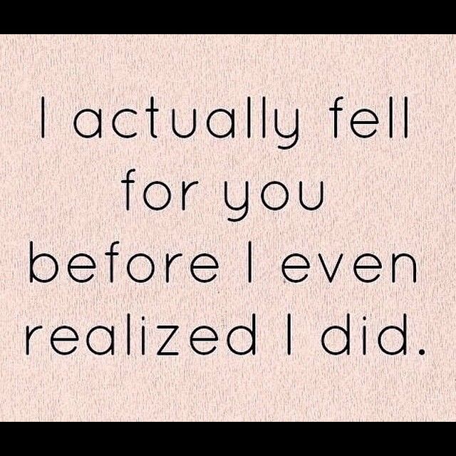 I fell for you I fell for you