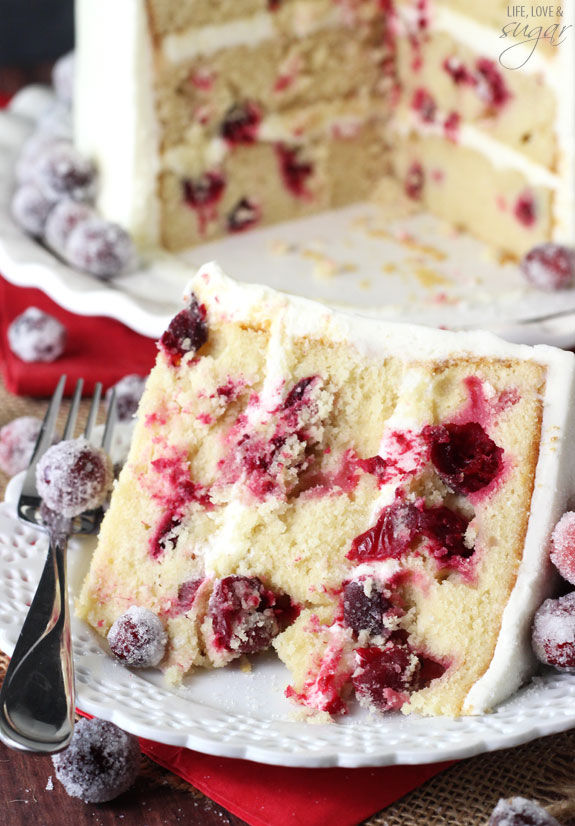 How to make a cranberry white chocolate cake