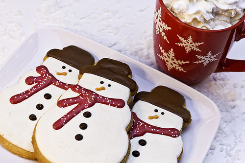 Snowman cookies Snowman cookies