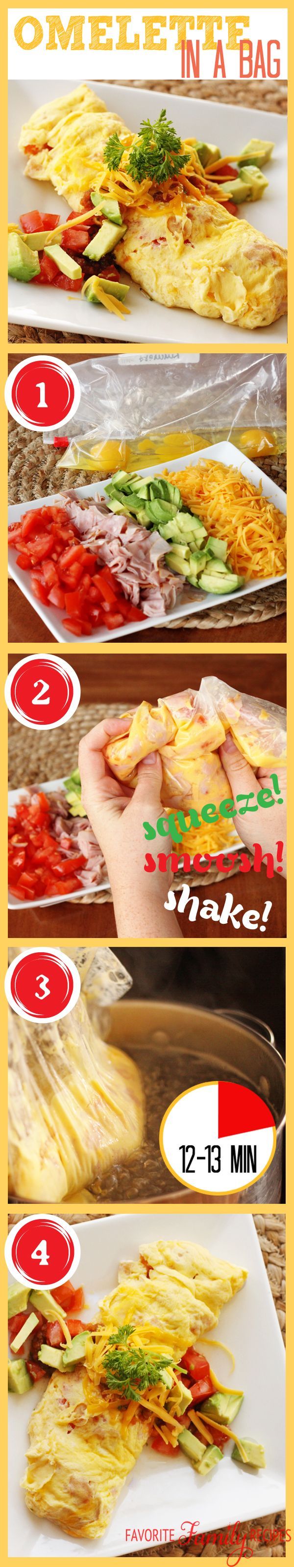 omlette in a bag