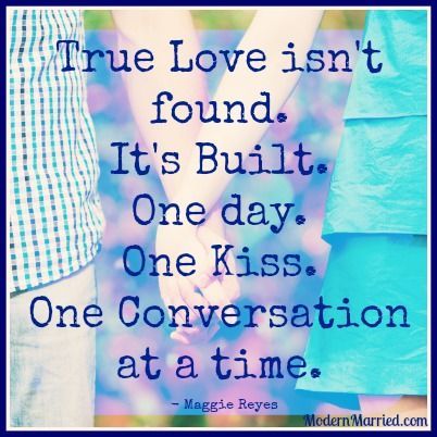 True love is built