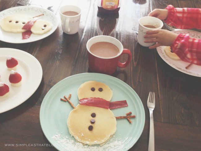 Snowman Pancakes Snowman Pancakes