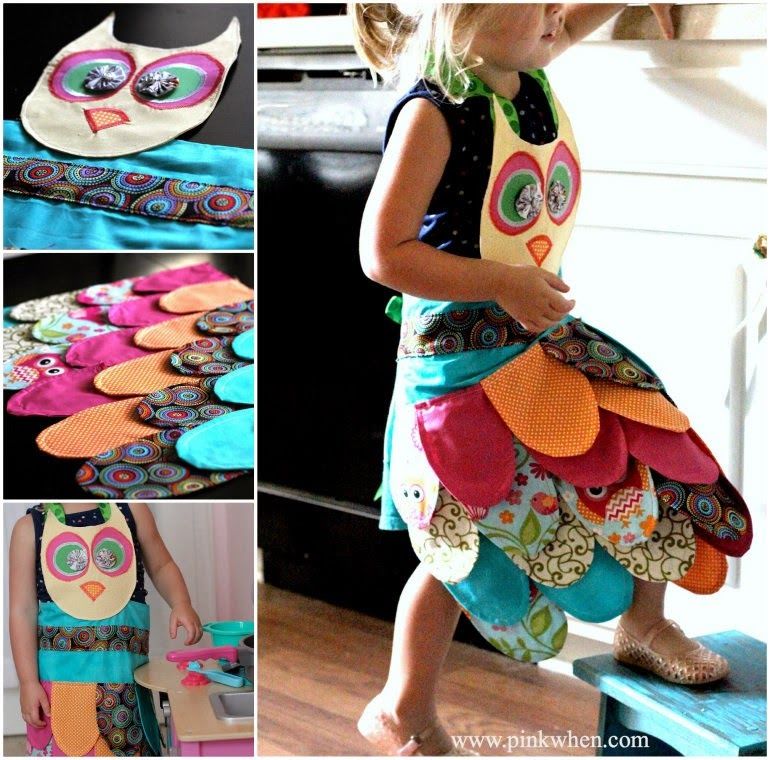 How to make a kids owl apron