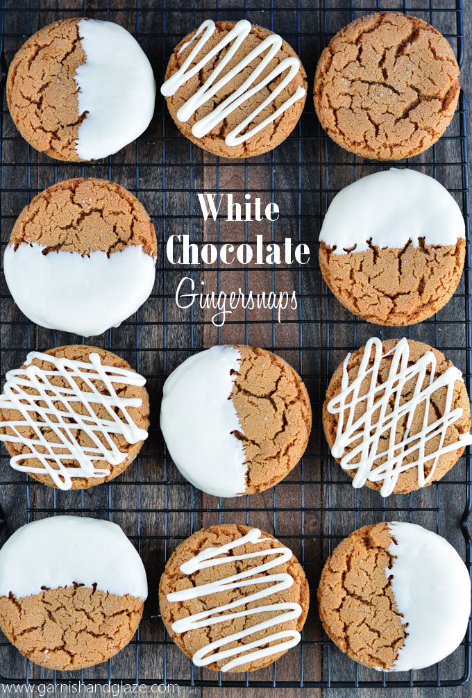 How to make white chocolate gingersnaps