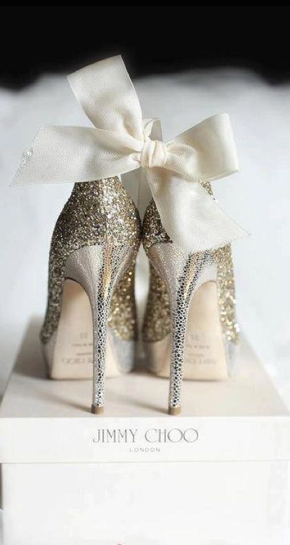 Gold Glitter Jimmy Choo Pumps Gold Glitter Jimmy Choo Pumps