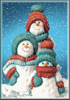 Cute Snowman Trio