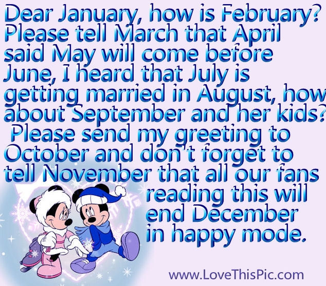 Dear January Dear January
