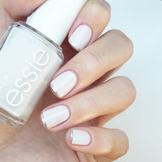 White essie nails