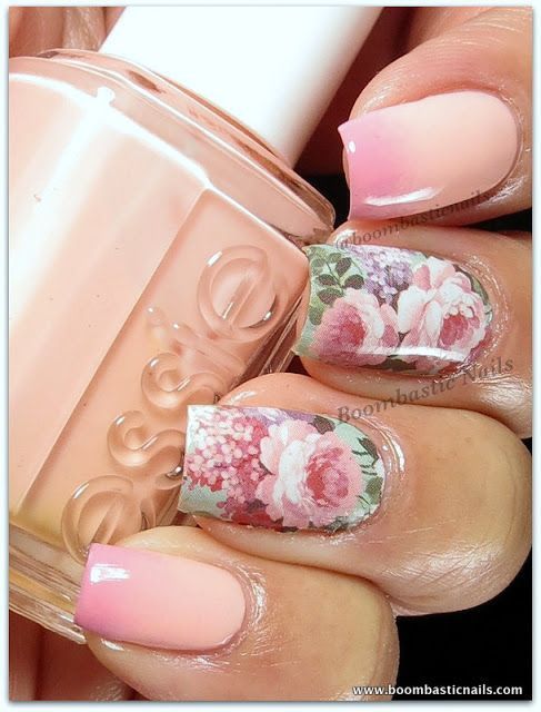 Floral essie nails Floral essie nails