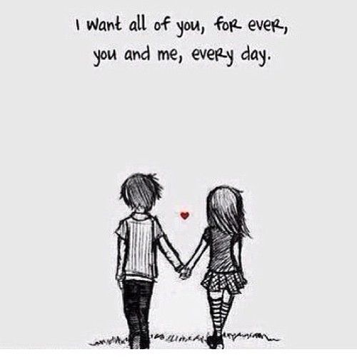 I want all of you, forever