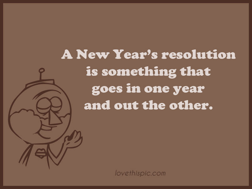 A new year's resolution 