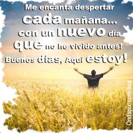 Me encanta despertar