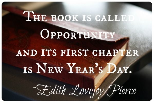 This book is called opportunity and it's first chapter is New Year's Day