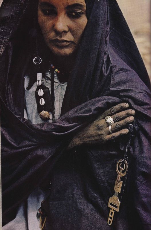 Tuareg Wandering Berber. 1973, Guardian of the family Saddlebags