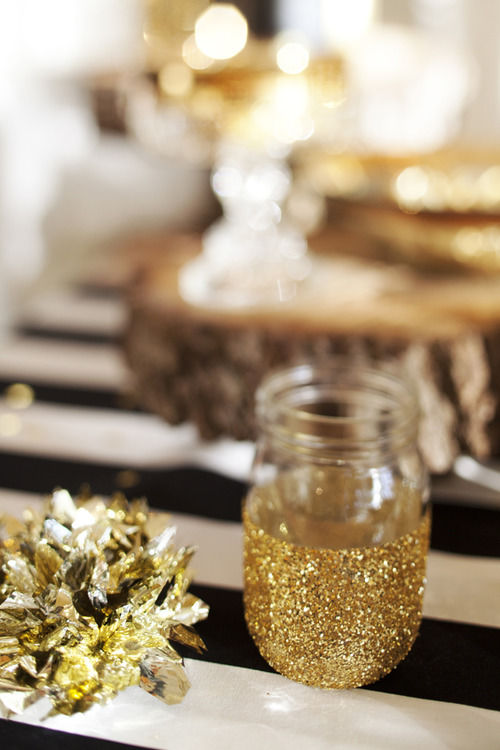 Gold Glitter mason Jars Gold Glitter mason Jars