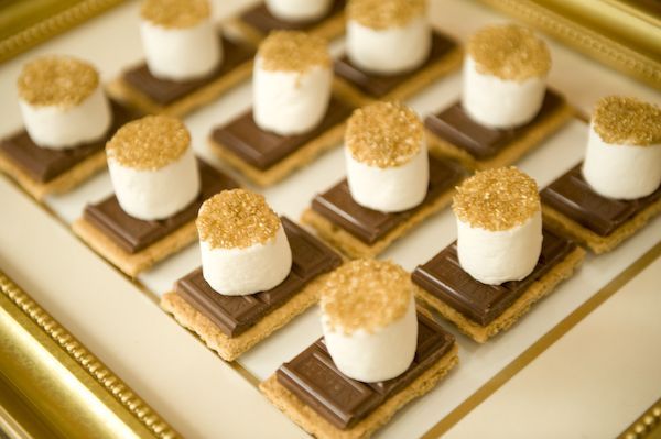 Holiday S'mores Dipped in Gold Sprinkles Holiday S'mores Dipped in Gold Sprinkles