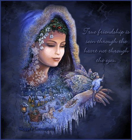 True friendship is seen through the heart....