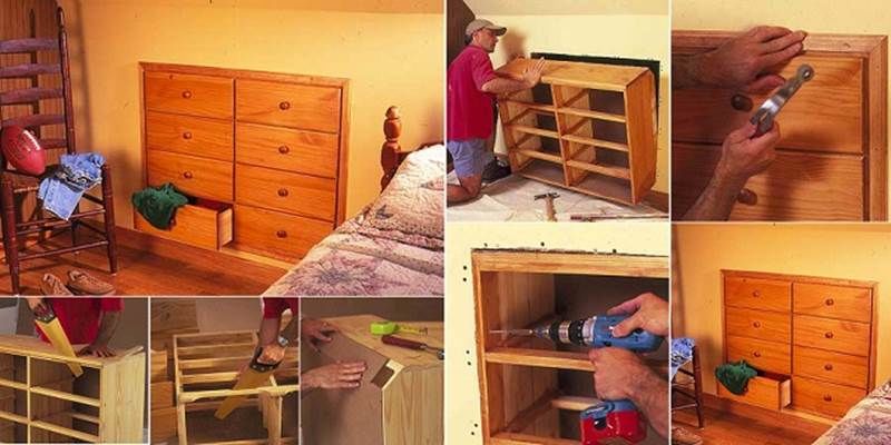 Create knee wall storage