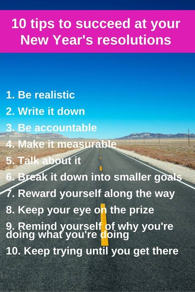 10 tips to succeed at your New Years reolution 10 tips to succeed at your New Years reolution