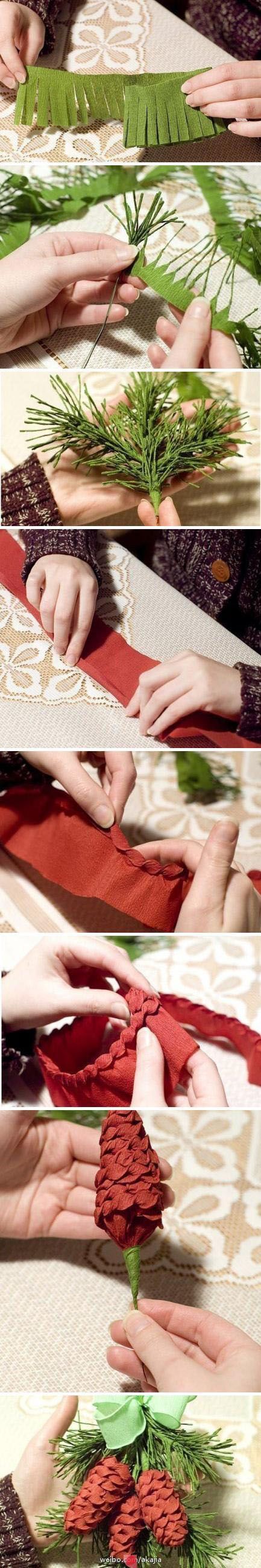 DIY Pine Cone Decoration