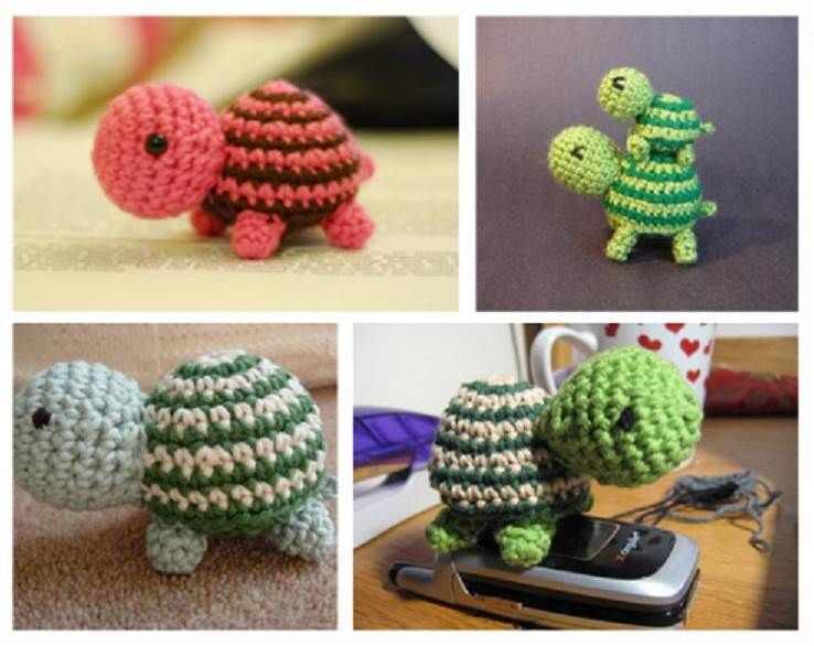 Create crochet turtles Create crochet turtles
