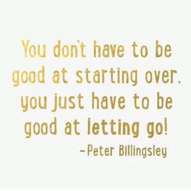 Be good at letting it go Be good at letting it go
