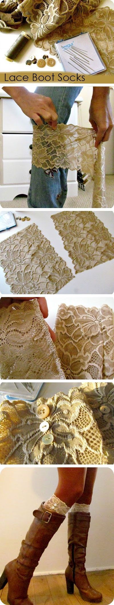 DIY Lace Boot