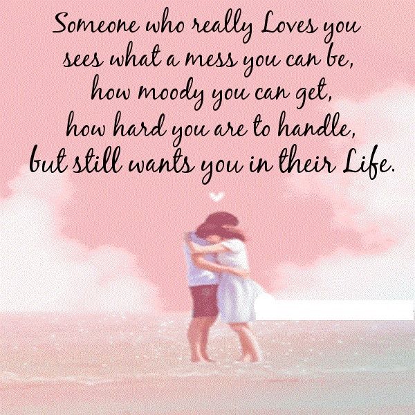 Someone who really loves you... Someone who really loves you...