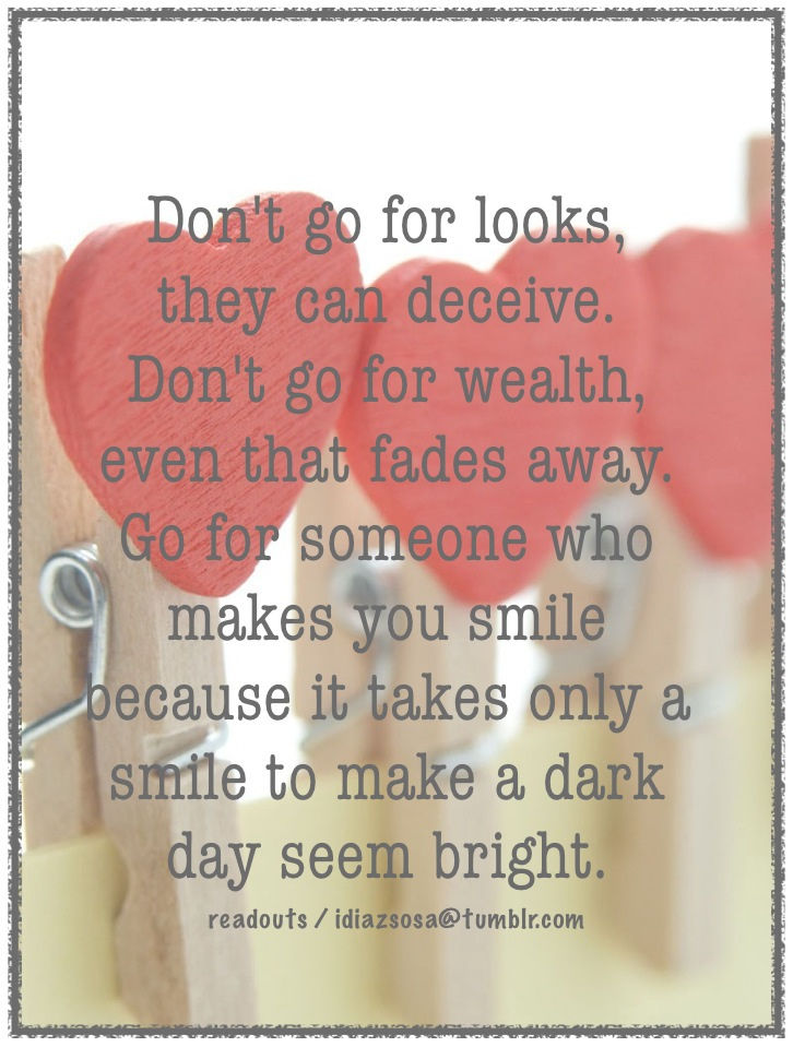 Go For Who Makes You Smile