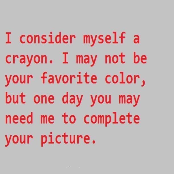 I consider myself..... I consider myself.....